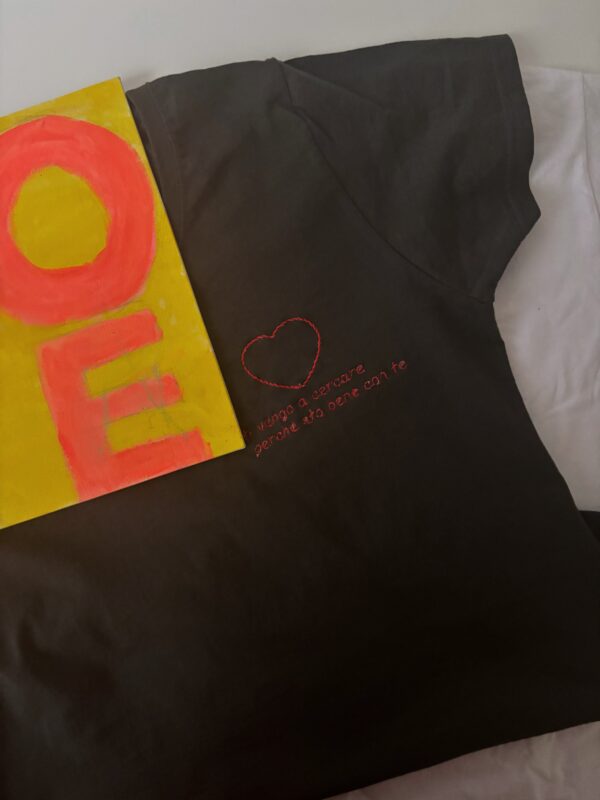 T-shirt di cotone ricamata San Valentino - immagine 4